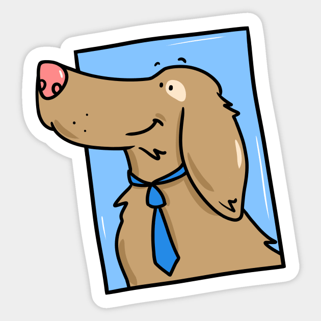 Mutt Sticker by Otterlyalice